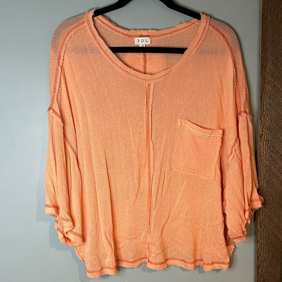 POL Tops - POL Coral Knit Sweater